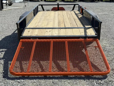 New 2026 RawMaxx UTX 77X14 W/TOOLBOX AND 4' FOLDING GATE 7K GVWR Utility Trailer