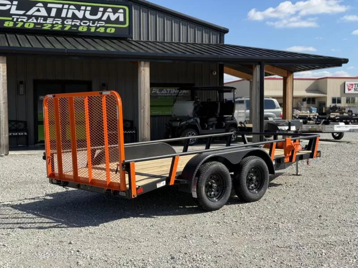 New 2026 RawMaxx UTX 77X14 W/TOOLBOX AND 4' FOLDING GATE 7K GVWR Utility Trailer