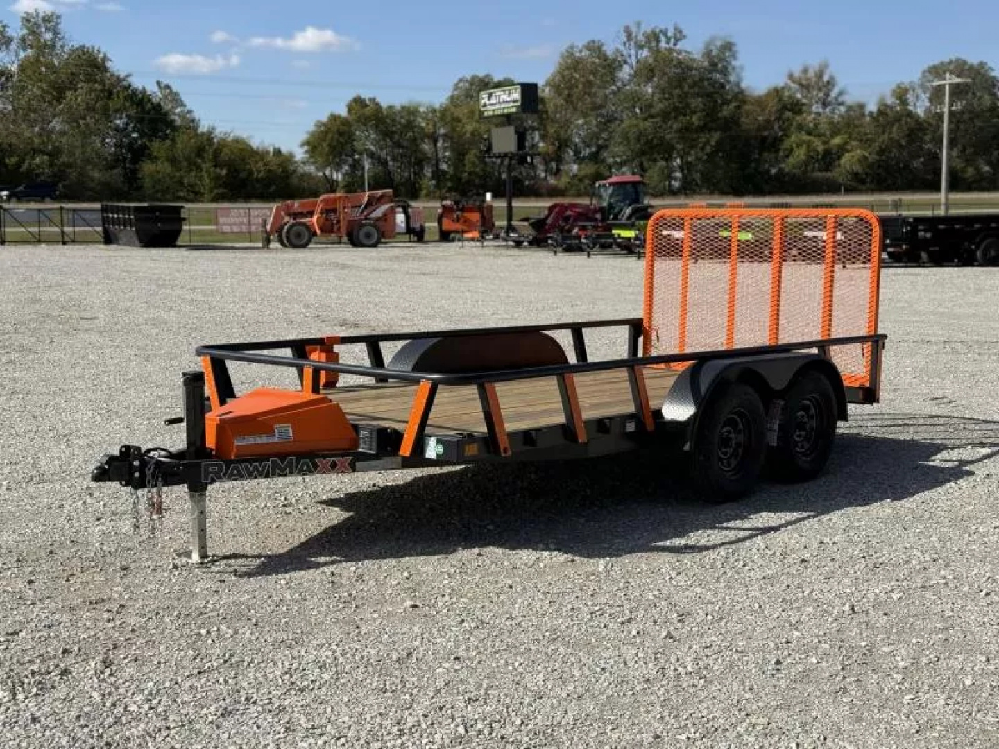 New 2026 RawMaxx UTX 77X14 W/TOOLBOX AND 4' FOLDING GATE 7K GVWR Utility Trailer