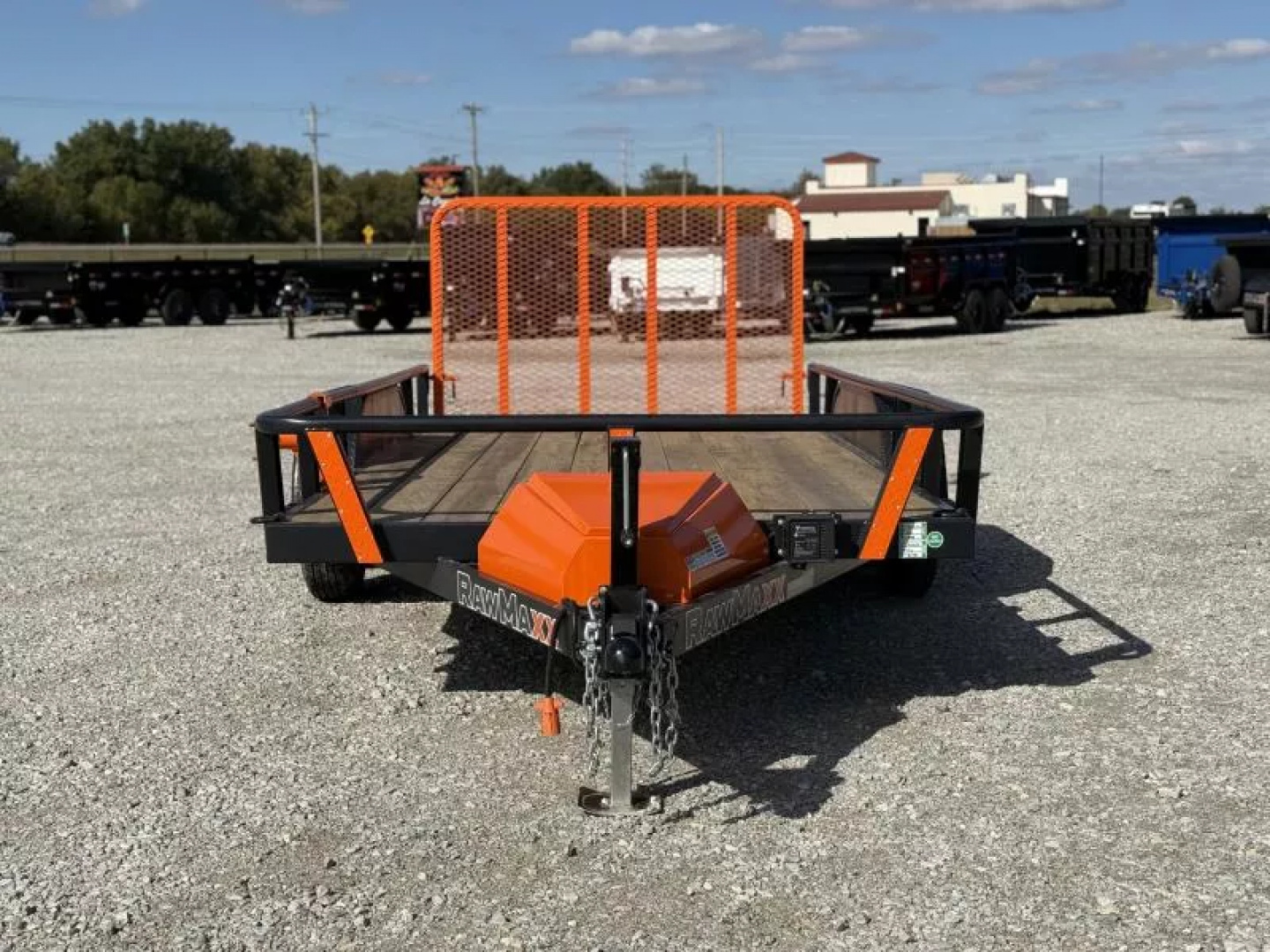 New 2026 RawMaxx UTX 77X14 W/TOOLBOX AND 4' FOLDING GATE 7K GVWR Utility Trailer