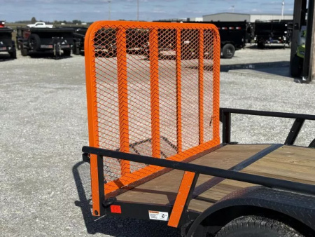 New 2026 RawMaxx UTX 77X14 W/TOOLBOX AND 4' FOLDING GATE 7K GVWR Utility Trailer