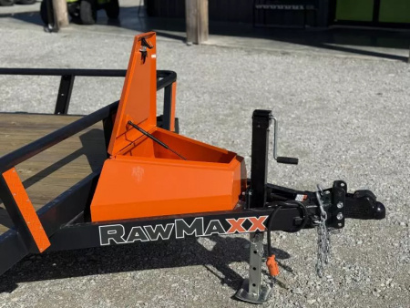 New 2026 RawMaxx UTX 77X14 W/TOOLBOX AND 4' FOLDING GATE 7K GVWR Utility Trailer