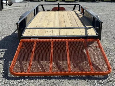 New 2026 RawMaxx UTX 77X14 W/TOOLBOX AND 4' FOLDING GATE 7K GVWR Utility Trailer