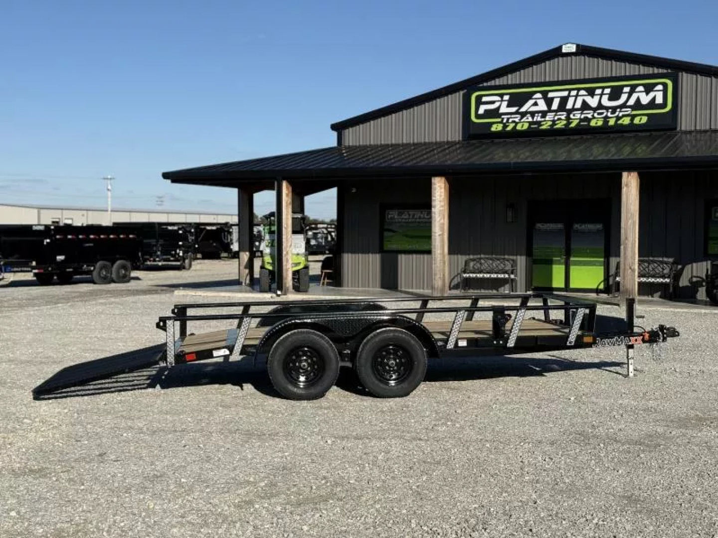 New 2026 RawMaxx UTX 77X14 W/TOOLBOX AND 4' FOLDING GATE 7K GVWR Utility Trailer