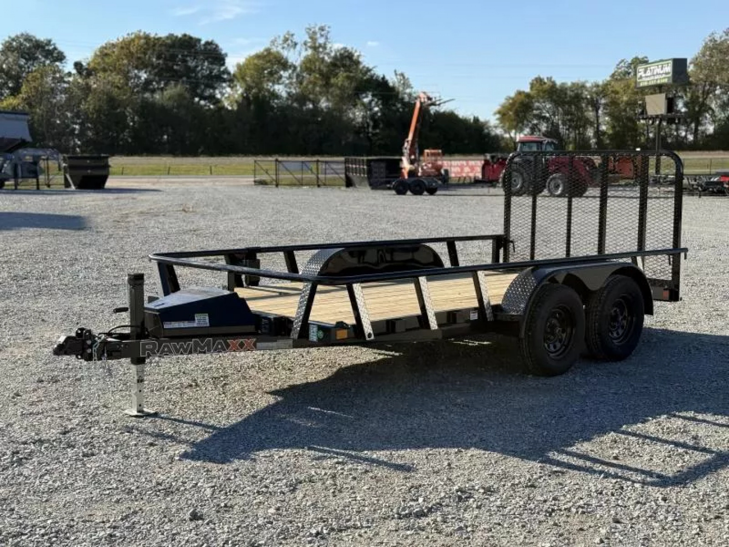 New 2026 RawMaxx UTX 77X14 W/TOOLBOX AND 4' FOLDING GATE 7K GVWR Utility Trailer