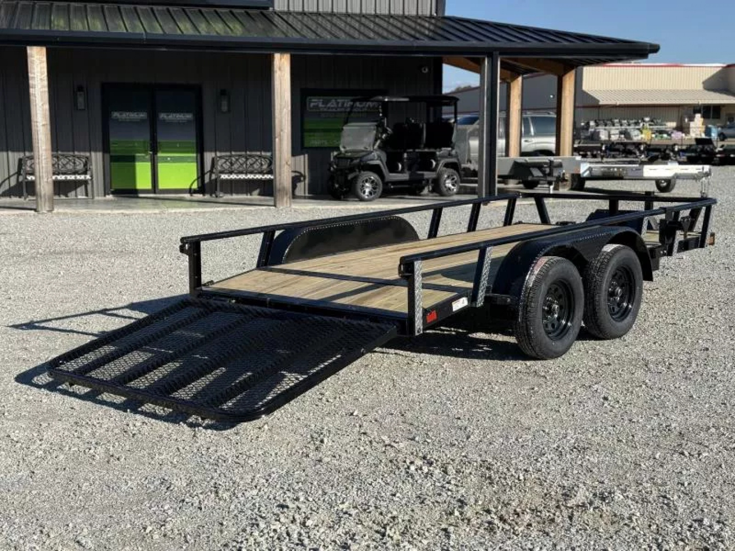 New 2026 RawMaxx UTX 77X14 W/TOOLBOX AND 4' FOLDING GATE 7K GVWR Utility Trailer