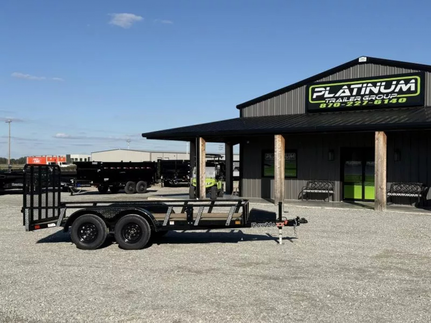 New 2026 RawMaxx UTX 77X14 W/TOOLBOX AND 4' FOLDING GATE 7K GVWR Utility Trailer