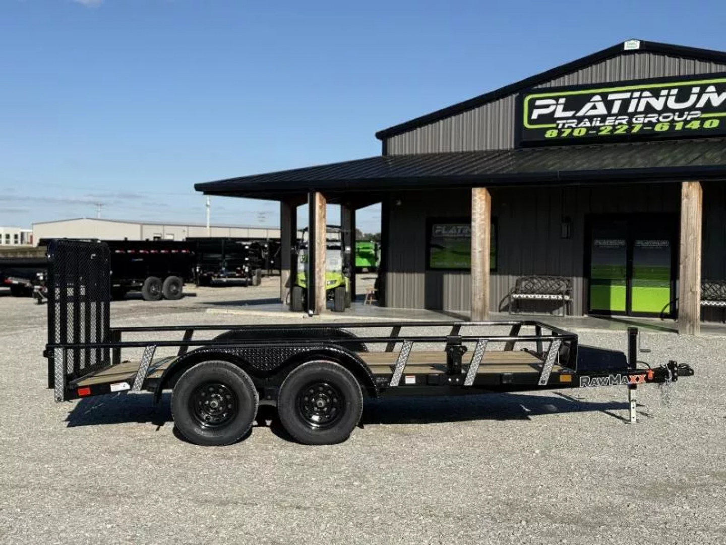 New 2026 RawMaxx UTX 77X14 W/TOOLBOX AND 4' FOLDING GATE 7K GVWR Utility Trailer