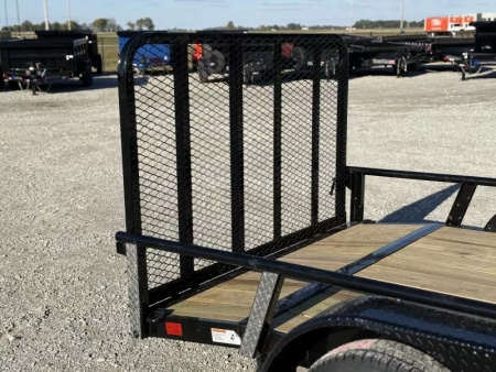 New 2026 RawMaxx UTX 77X14 W/TOOLBOX AND 4' FOLDING GATE 7K GVWR Utility Trailer