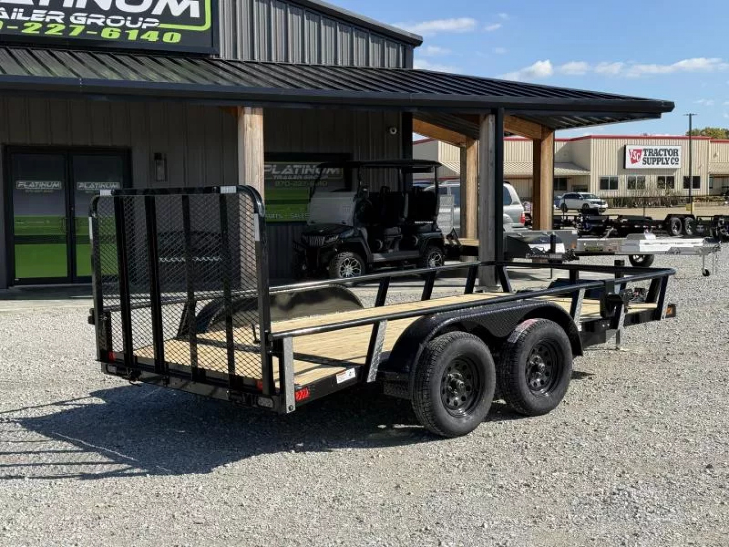 New 2026 RawMaxx UTX 83X14 W/TOOLBOX AND 4' FOLDING GATE 7K GVWR Utility Trailer