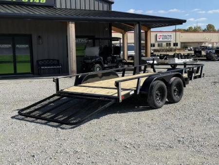 New 2026 RawMaxx UTX 83X14 W/TOOLBOX AND 4' FOLDING GATE 7K GVWR Utility Trailer