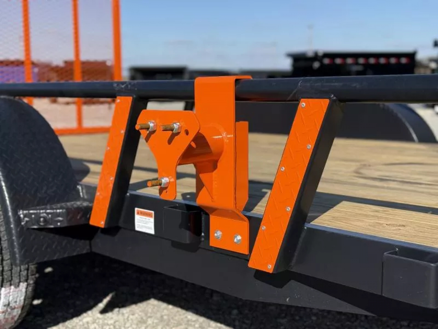 New 2026 RawMaxx UTX 83X14 W/TOOLBOX AND 4' FOLDING GATE 7K GVWR Utility Trailer