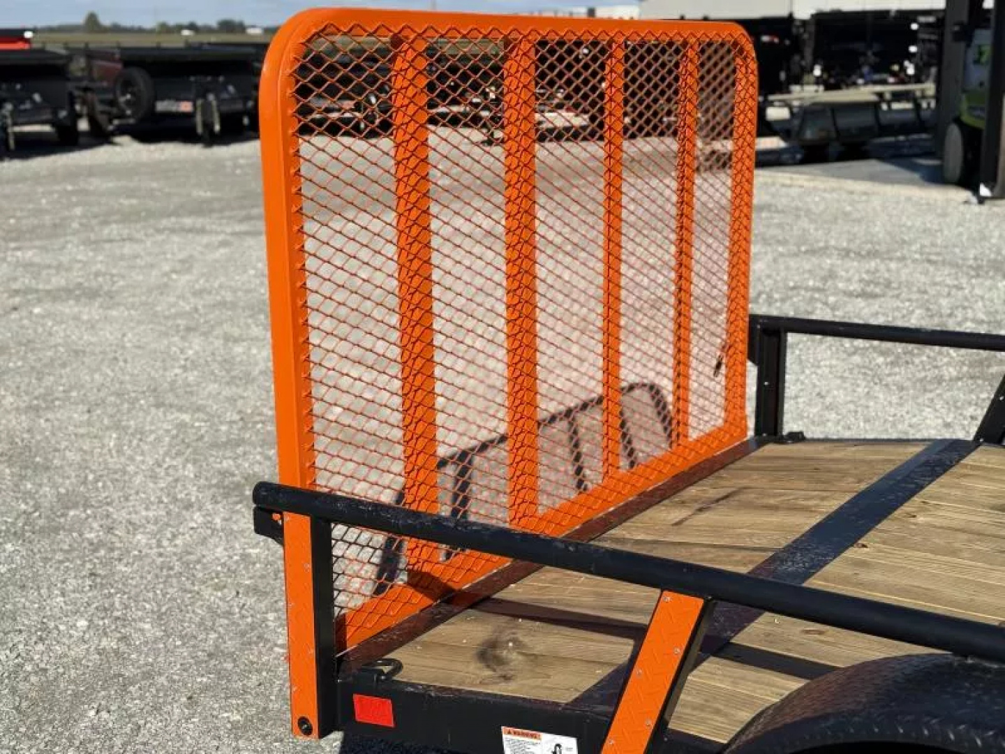 New 2026 RawMaxx UTX 83X14 W/TOOLBOX AND 4' FOLDING GATE 7K GVWR Utility Trailer