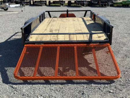 New 2026 RawMaxx UTX 83X14 W/TOOLBOX AND 4' FOLDING GATE 7K GVWR Utility Trailer