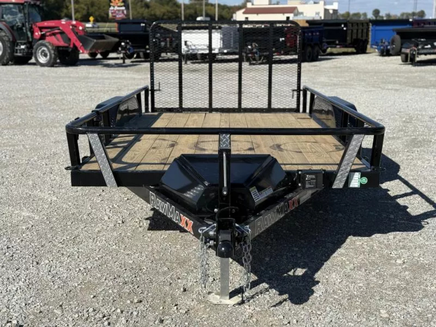 New 2026 RawMaxx UTX 83X14 W/TOOLBOX AND 4' FOLDING GATE 7K GVWR Utility Trailer