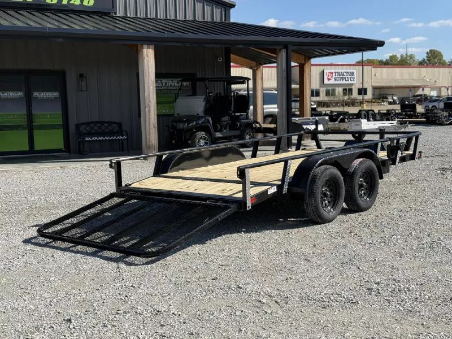 New 2026 RawMaxx UTX 83X14 W/TOOLBOX AND 4' FOLDING GATE 7K GVWR Utility Trailer
