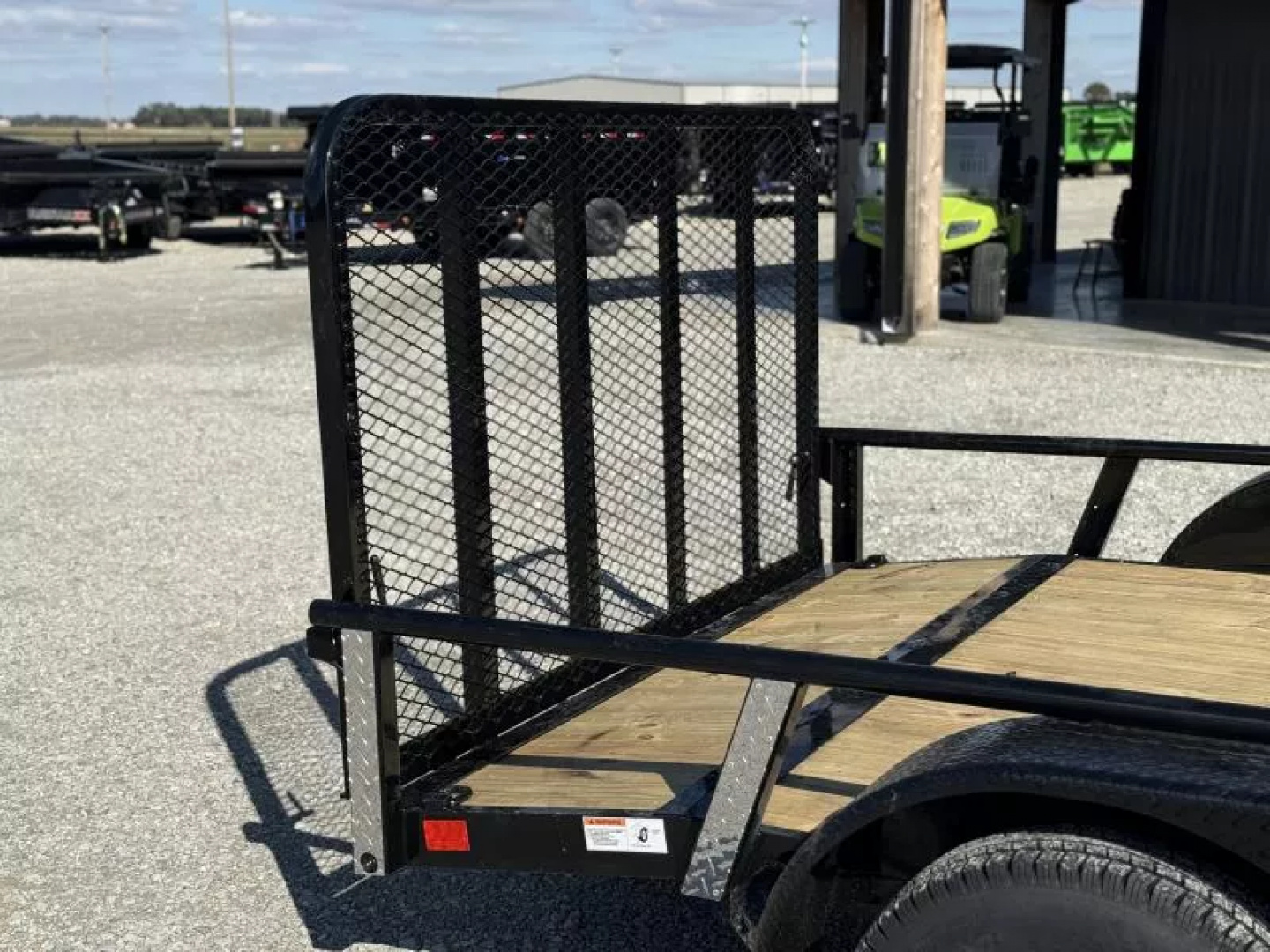 New 2026 RawMaxx UTX 83X14 W/TOOLBOX AND 4' FOLDING GATE 7K GVWR Utility Trailer