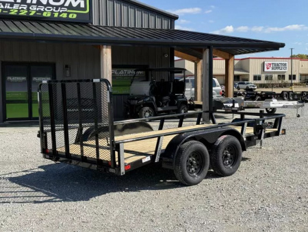 New 2026 RawMaxx UTX 83X14 W/TOOLBOX AND 4' FOLDING GATE 7K GVWR Utility Trailer