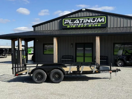 New 2026 RawMaxx UTX 83X14 W/TOOLBOX AND 4' FOLDING GATE 7K GVWR Utility Trailer