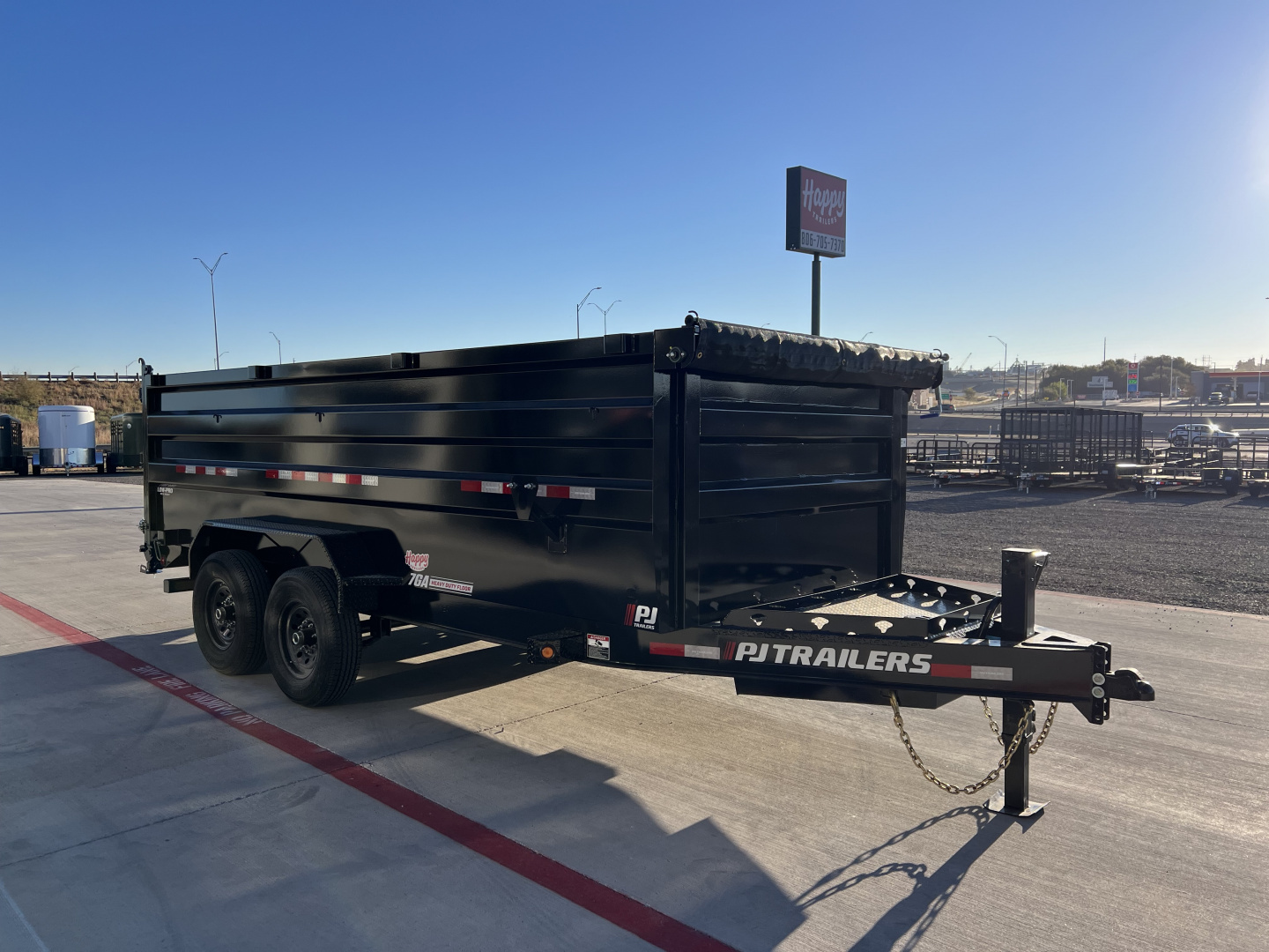 New 2026 PJ 83"x16' BP Tandem Axle Low Pro High Side Dump w/ 48" Sides – DM