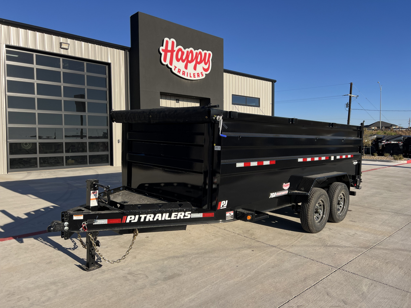 New 2026 PJ 83"x16' BP Tandem Axle Low Pro High Side Dump w/ 48" Sides – DM