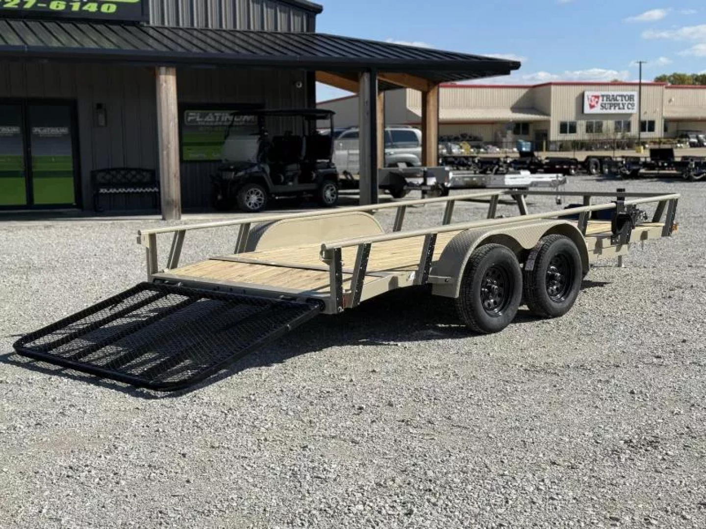 New 2026 RawMaxx UTX 83X16 W/TOOLBOX AND 4' FOLDING GATE 7K GVWR Utility Trailer