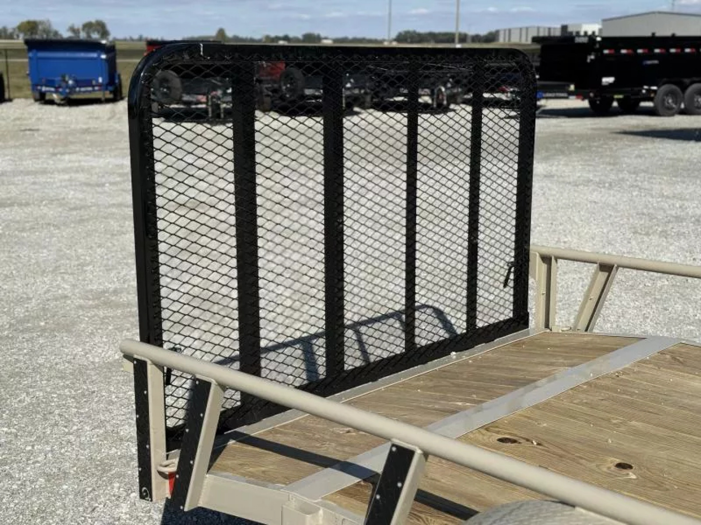 New 2026 RawMaxx UTX 83X16 W/TOOLBOX AND 4' FOLDING GATE 7K GVWR Utility Trailer