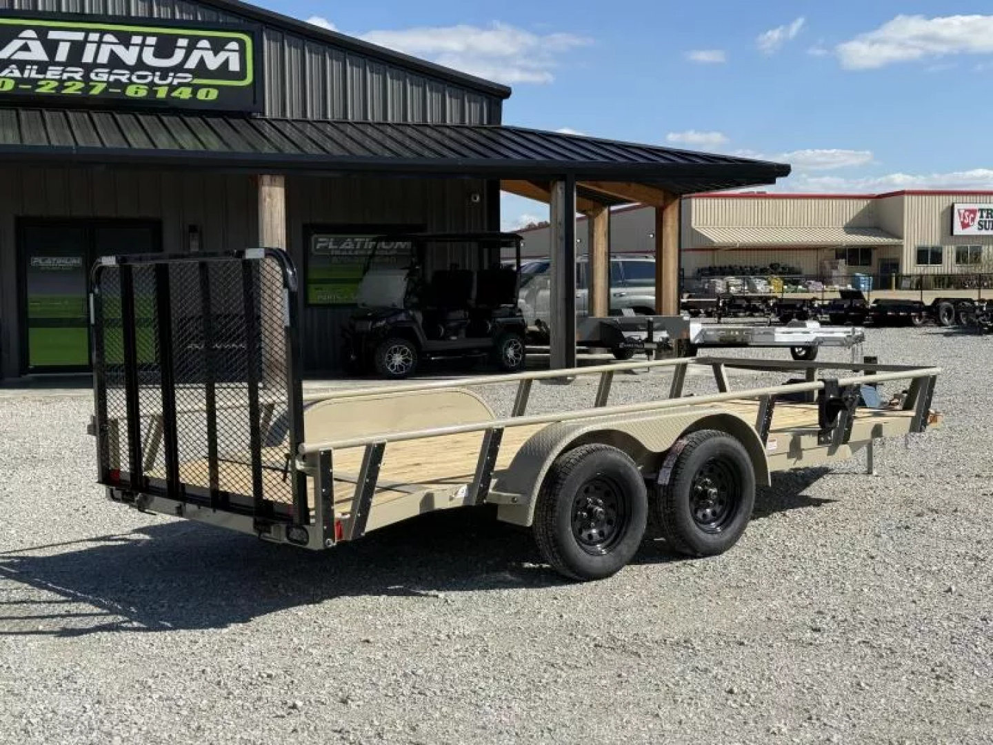 New 2026 RawMaxx UTX 83X16 W/TOOLBOX AND 4' FOLDING GATE 7K GVWR Utility Trailer