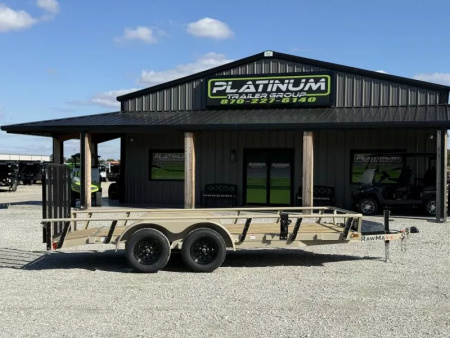 New 2026 RawMaxx UTX 83X16 W/TOOLBOX AND 4' FOLDING GATE 7K GVWR Utility Trailer