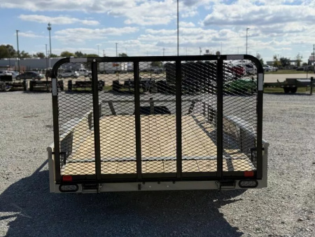 New 2026 RawMaxx UTX 83X16 W/TOOLBOX AND 4' FOLDING GATE 7K GVWR Utility Trailer