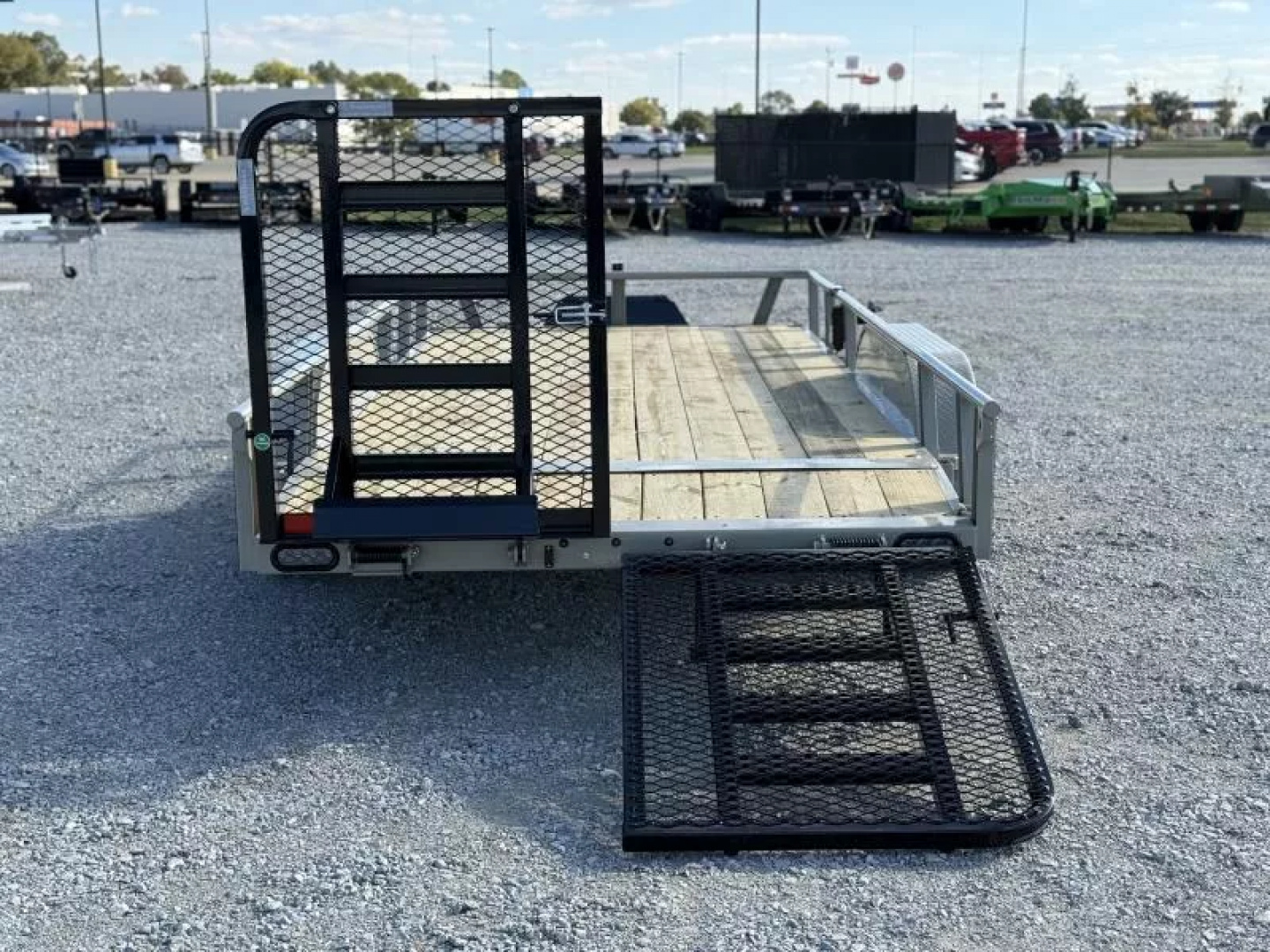 New 2026 RawMaxx UTX 83X16 W/TOOLBOX AND 4' HD FOLDING SPLIT GATE 10K GVWR Utility Trailer