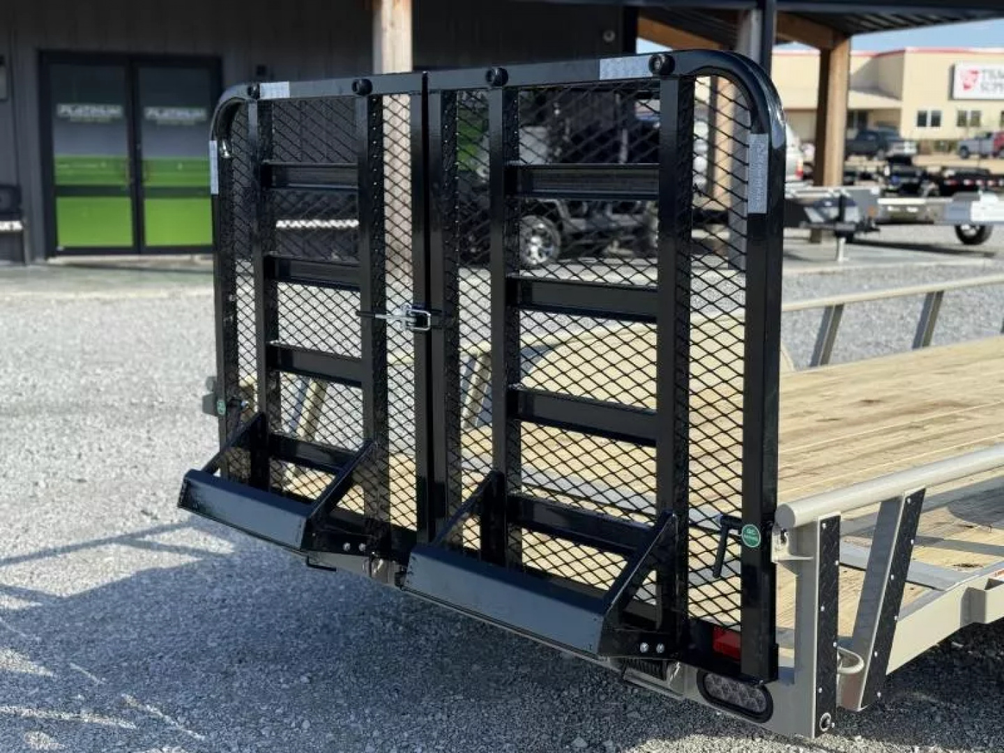 New 2026 RawMaxx UTX 83X16 W/TOOLBOX AND 4' HD FOLDING SPLIT GATE 10K GVWR Utility Trailer