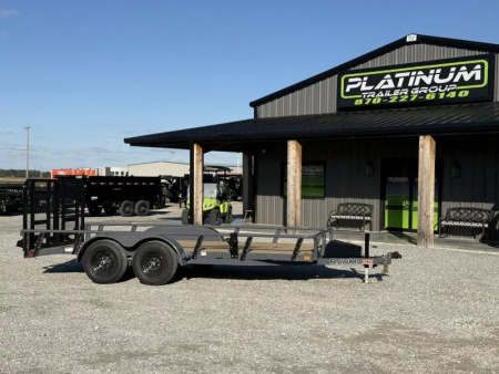 New 2026 RawMaxx UTX 83X16 W/TOOLBOX AND 4' HD FOLDING SPLIT GATE 10K GVWR Utility Trailer