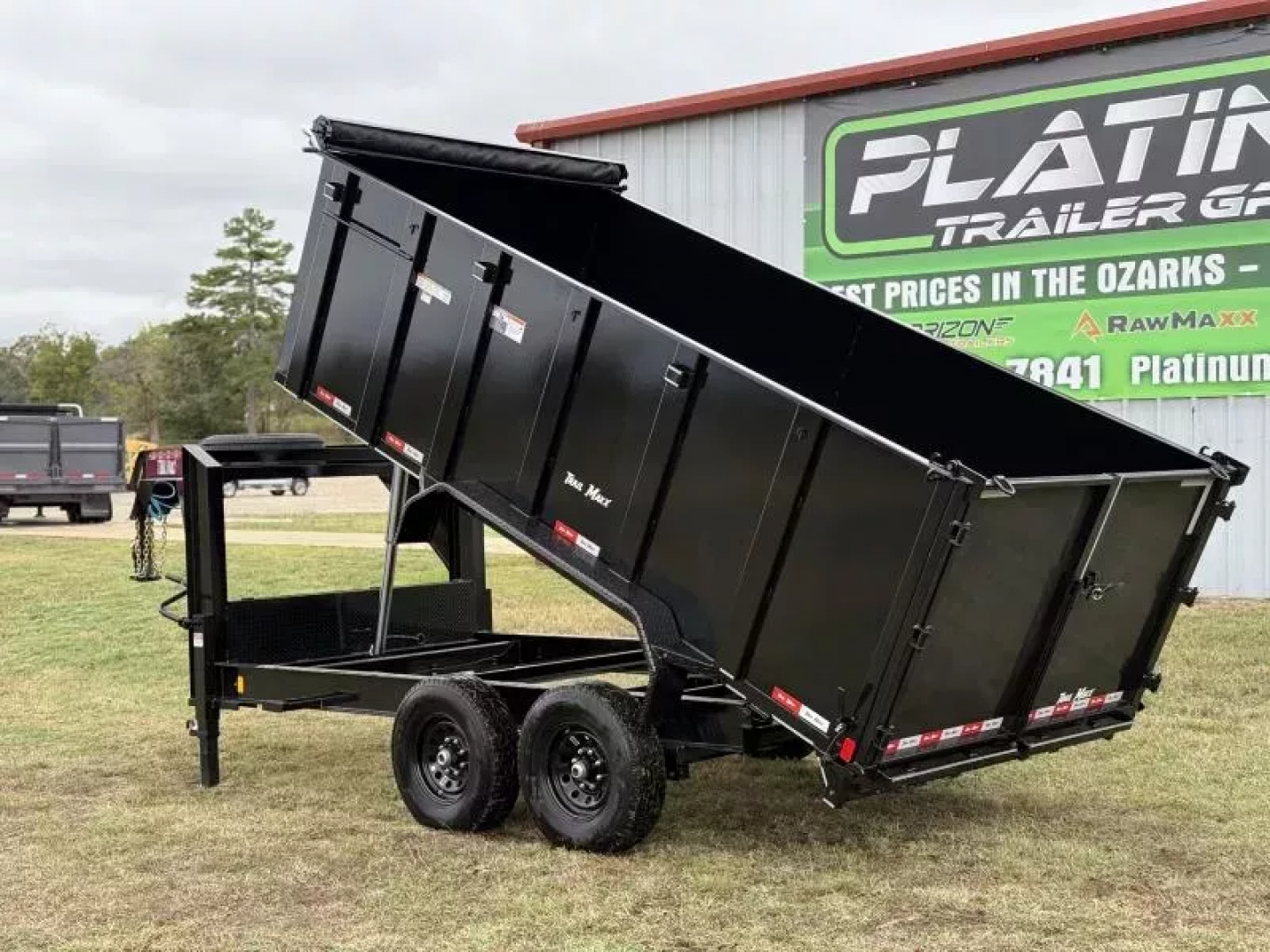 New 2025 TrailMaxx Trailers 83X14 HIGH SIDE Telescopic 14K GVWR GOOSENECK Dump Trailer