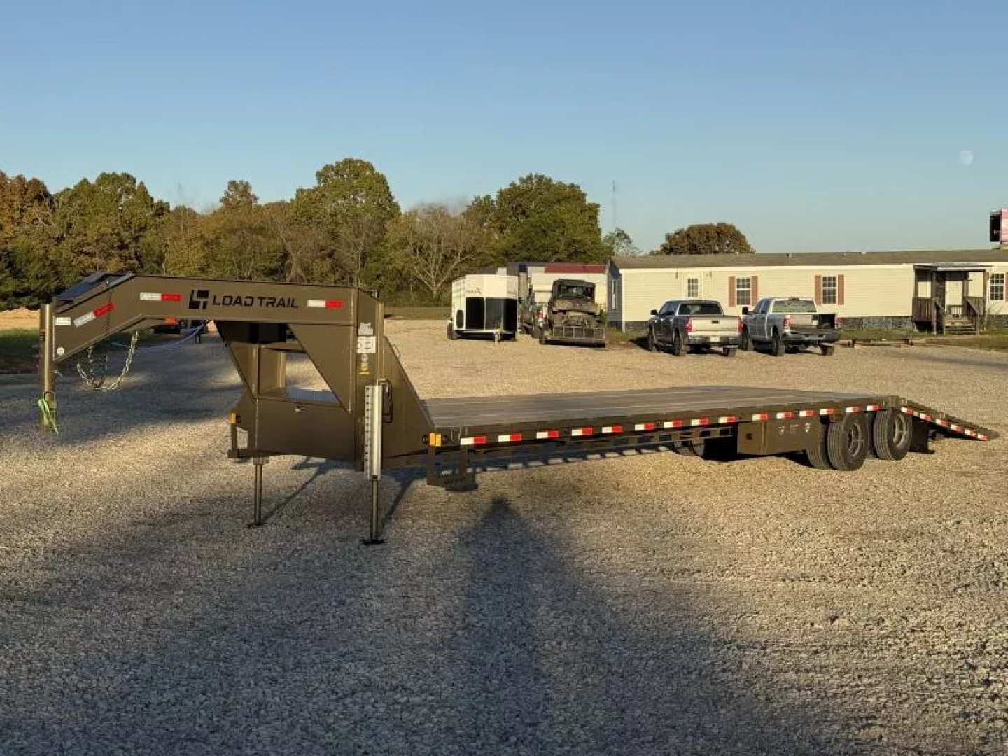 New 2026 Load Trail GL 102X40 GOOSENECK 12' HYDRAULIC DOVETAIL AND JACKS 25900 GVWR Flatbed Trailer