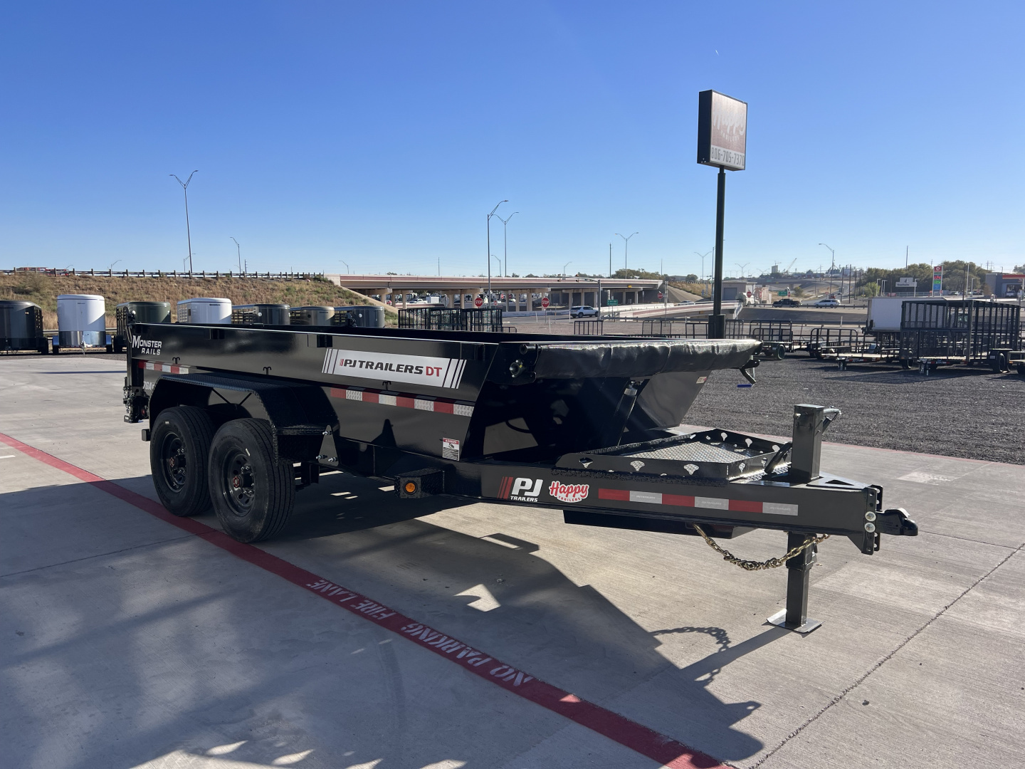 New 2026 PJ 83"x14' BP Tandem Axle Low Pro Telescopic Dump w/ 24" Sides – DT