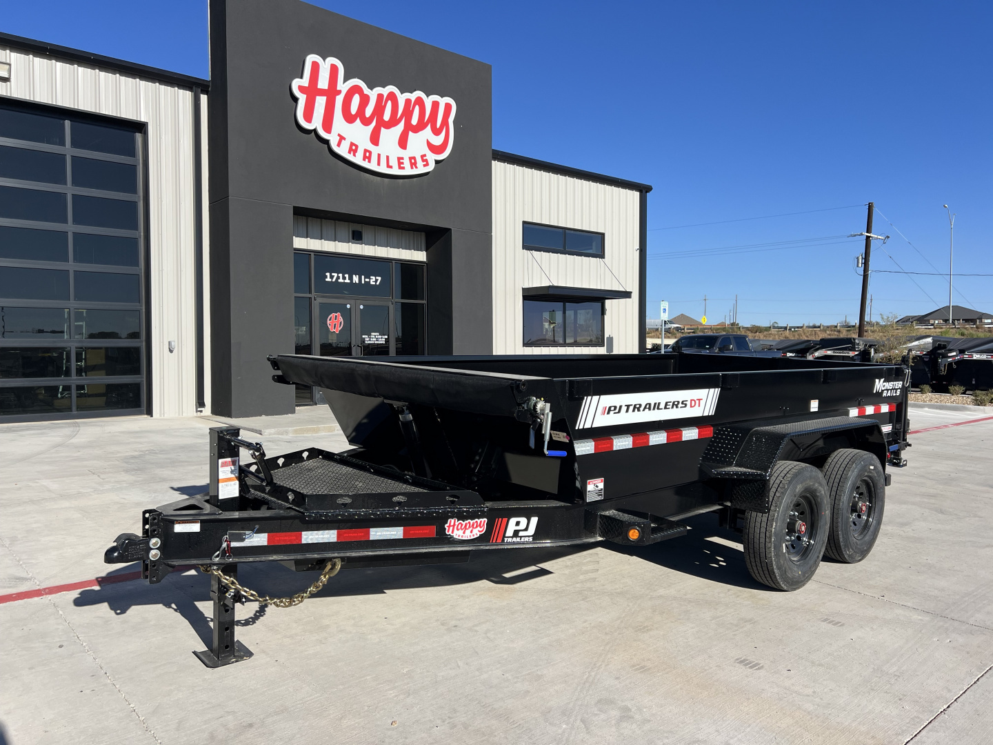 New 2026 PJ 83"x14' BP Tandem Axle Low Pro Telescopic Dump w/ 24" Sides – DT