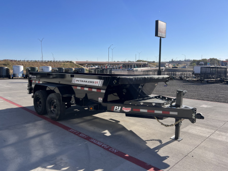 New 2026 PJ 83"x14' BP Tandem Axle Low Pro Telescopic Dump w/ 24" Sides – DT