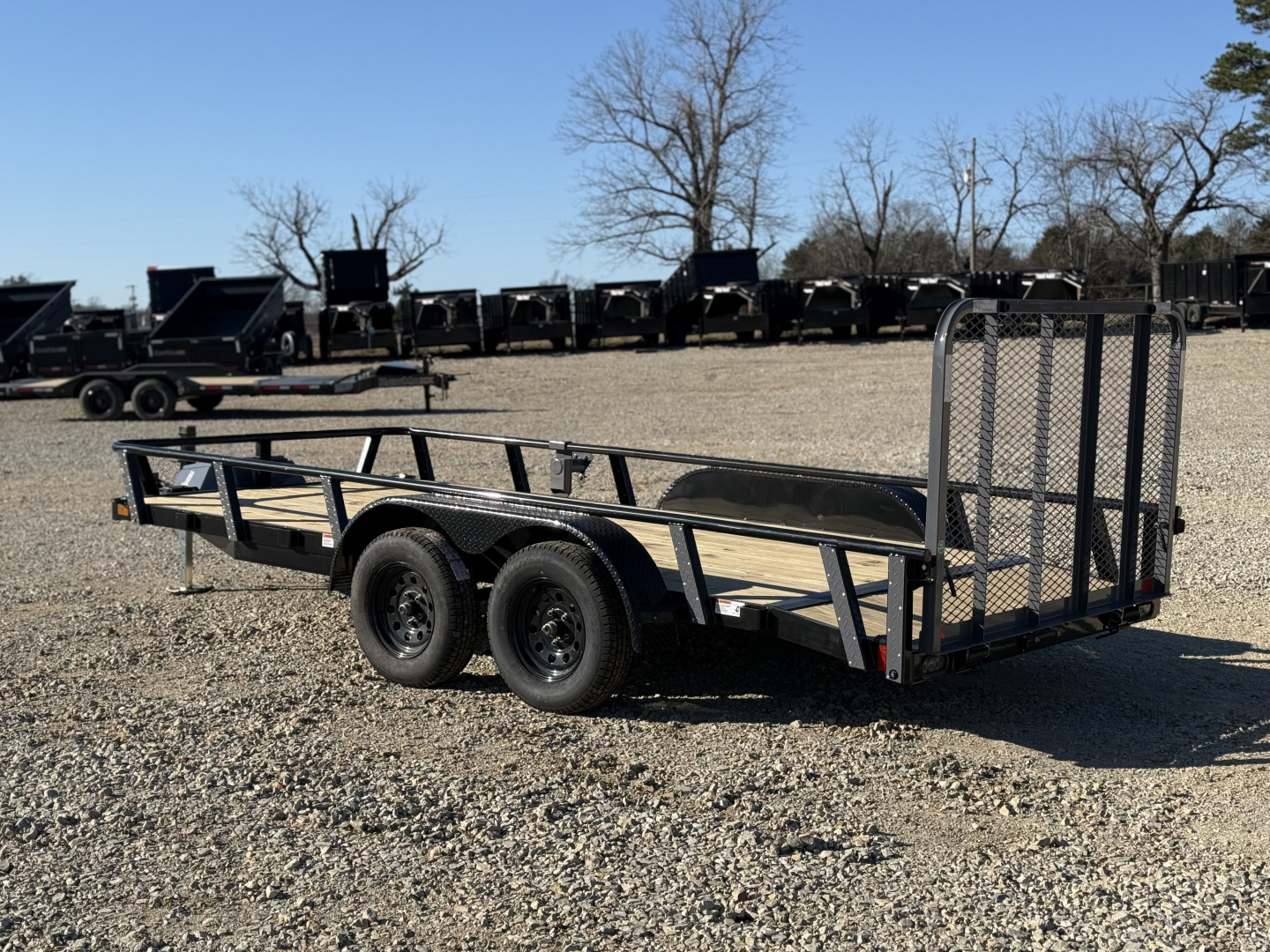 New 2026 RawMaxx UTX 77X16 W/TOOLBOX AND 4' FOLDING GATE 7K GVWR Utility Trailer