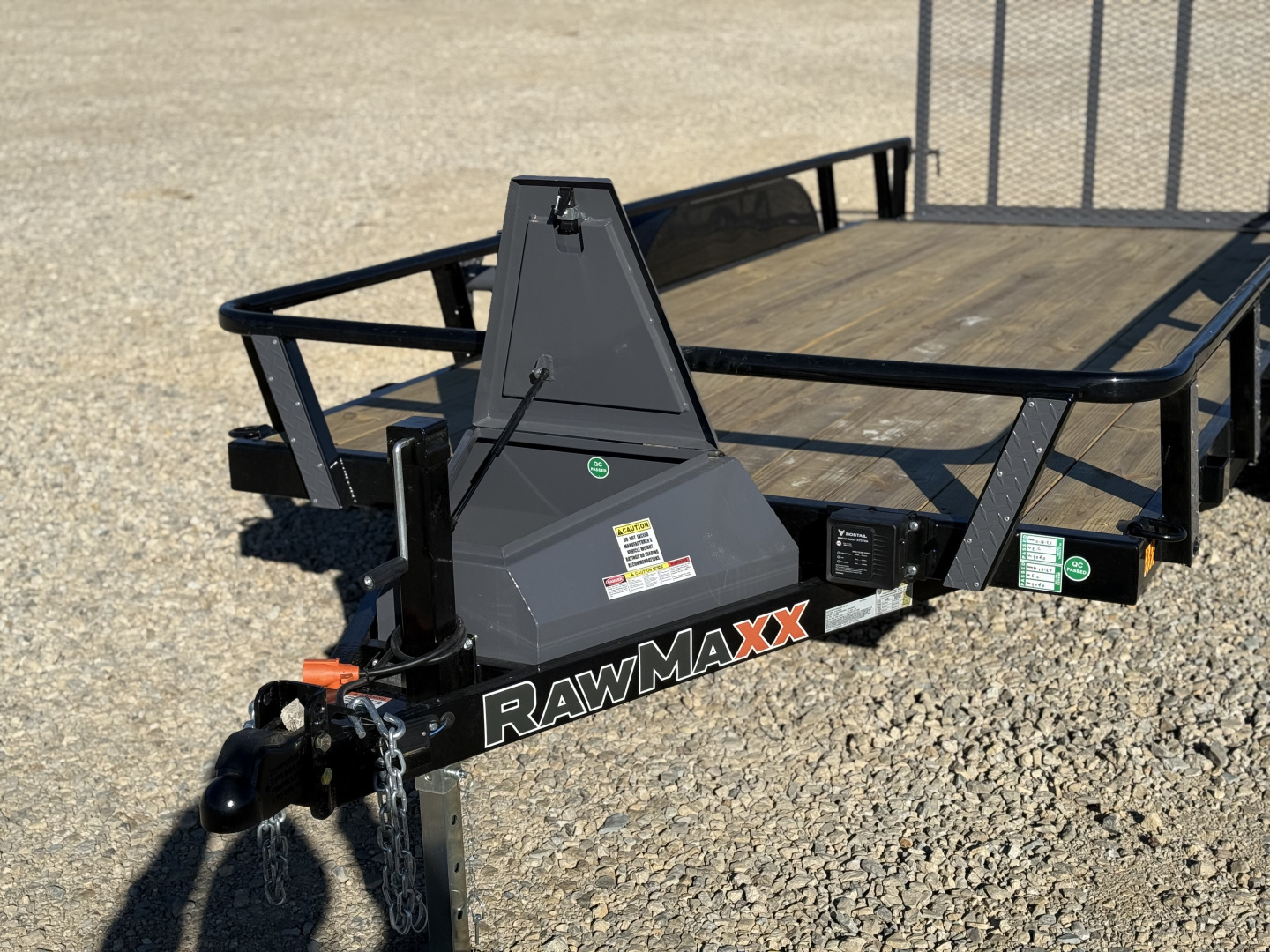 New 2026 RawMaxx UTX 77X16 W/TOOLBOX AND 4' FOLDING GATE 7K GVWR Utility Trailer
