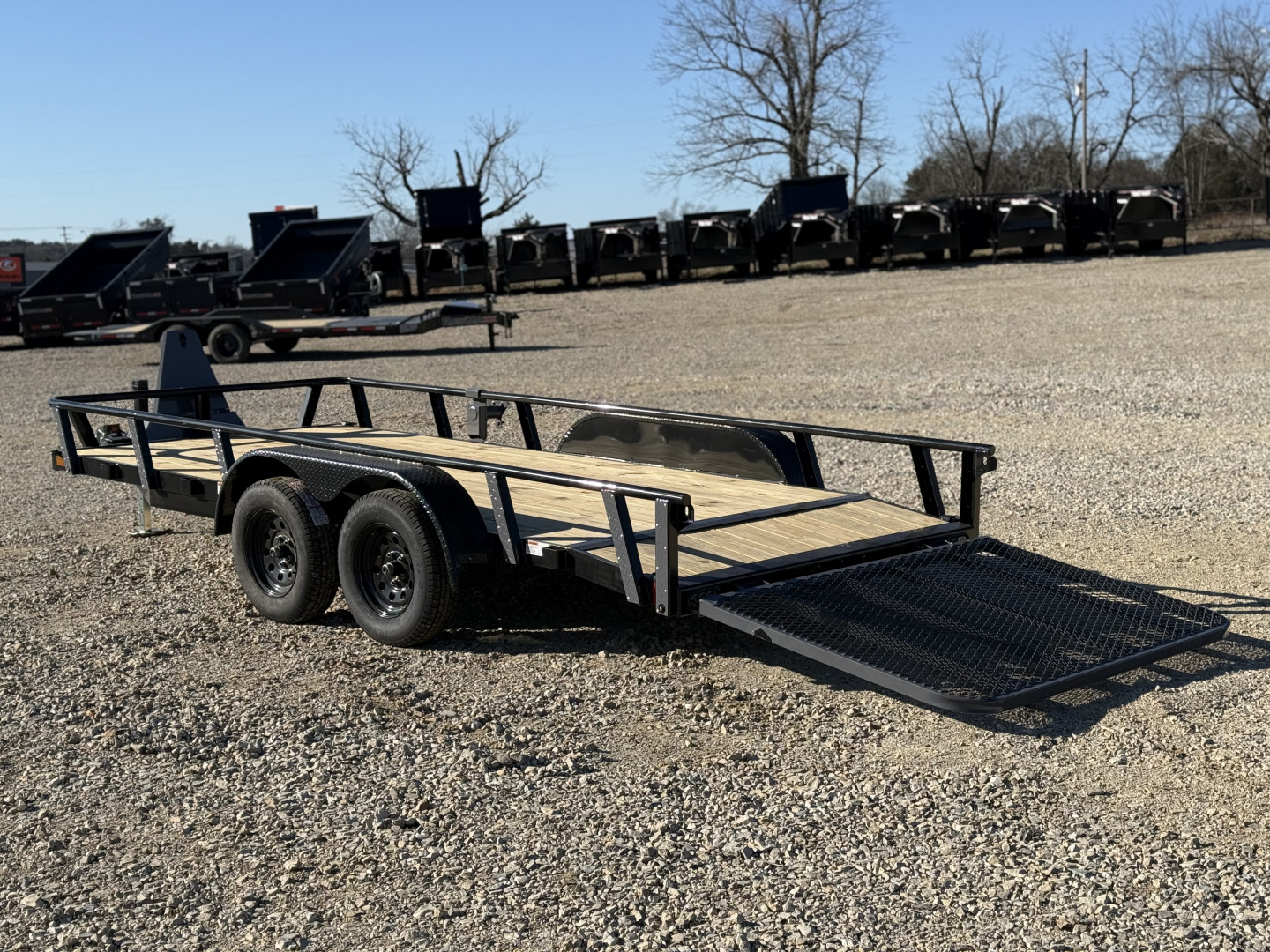 New 2026 RawMaxx UTX 77X16 W/TOOLBOX AND 4' FOLDING GATE 7K GVWR Utility Trailer