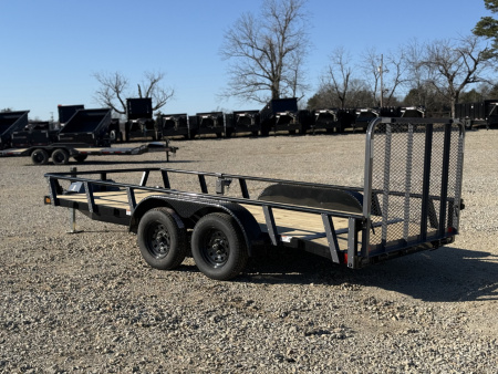 New 2026 RawMaxx UTX 77X16 W/TOOLBOX AND 4' FOLDING GATE 7K GVWR Utility Trailer