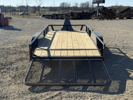 New 2026 RawMaxx UTX 77X16 W/TOOLBOX AND 4' FOLDING GATE 7K GVWR Utility Trailer