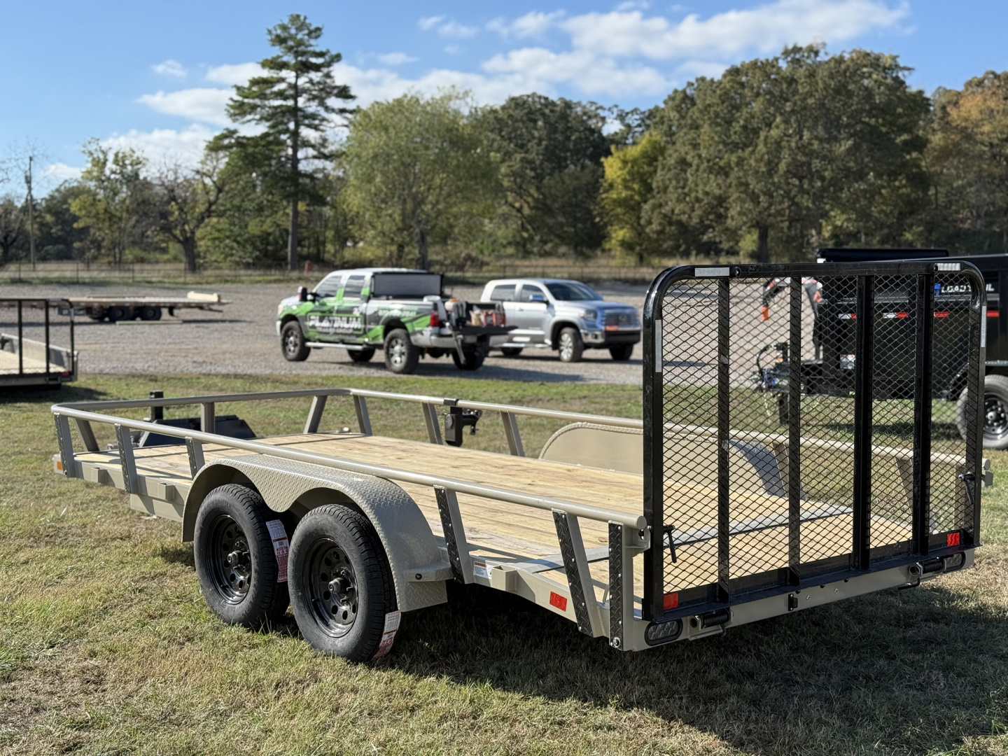 New 2026 RawMaxx UTX 77X16 W/TOOLBOX AND 4' FOLDING GATE 7K GVWR Utility Trailer