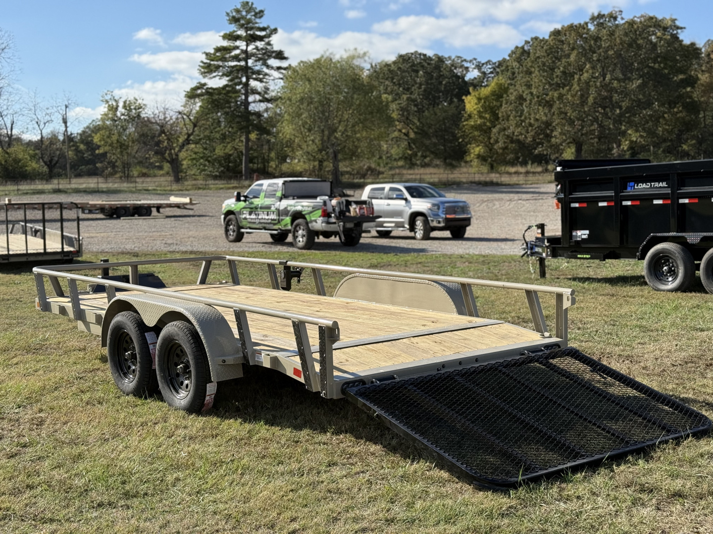 New 2026 RawMaxx UTX 77X16 W/TOOLBOX AND 4' FOLDING GATE 7K GVWR Utility Trailer