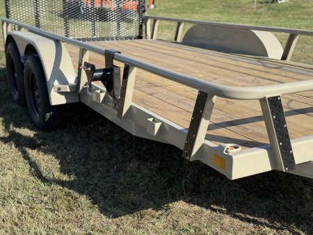New 2026 RawMaxx UTX 77X16 W/TOOLBOX AND 4' FOLDING GATE 7K GVWR Utility Trailer