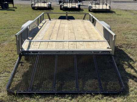 New 2026 RawMaxx UTX 77X16 W/TOOLBOX AND 4' FOLDING GATE 7K GVWR Utility Trailer