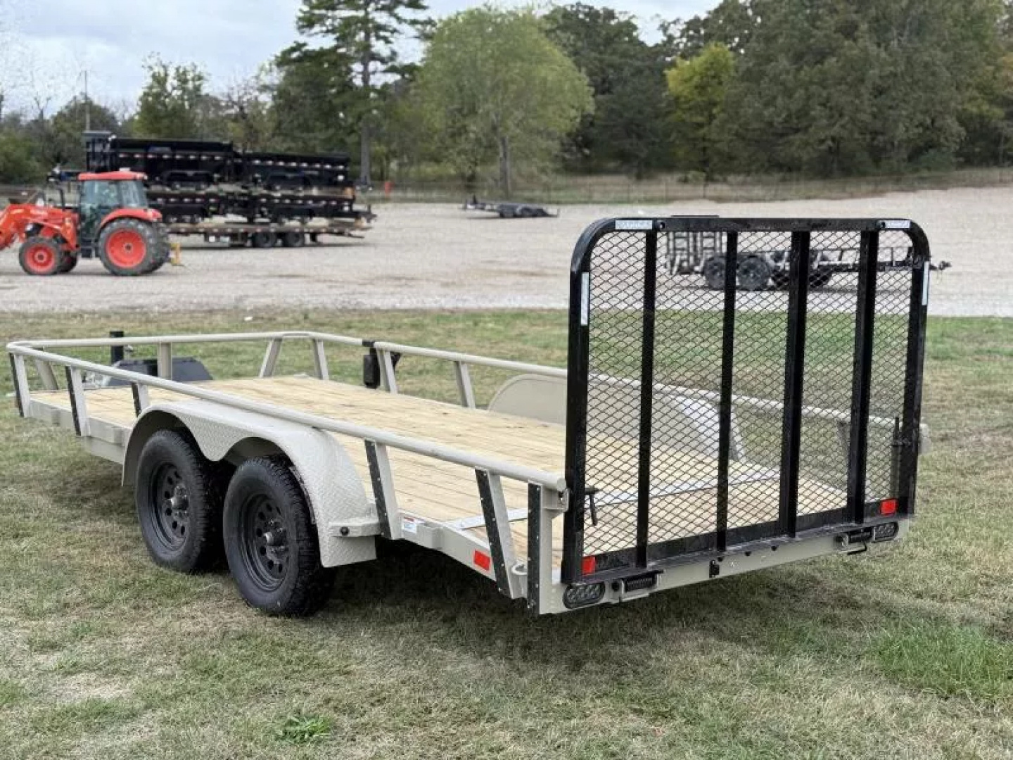 New 2026 RawMaxx UTX 77X16 W/TOOLBOX AND 4' FOLDING GATE 7K GVWR Utility Trailer