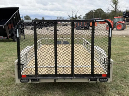 New 2026 RawMaxx UTX 77X16 W/TOOLBOX AND 4' FOLDING GATE 7K GVWR Utility Trailer