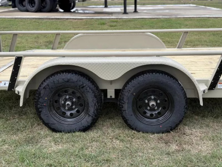 New 2026 RawMaxx UTX 77X16 W/TOOLBOX AND 4' FOLDING GATE 7K GVWR Utility Trailer